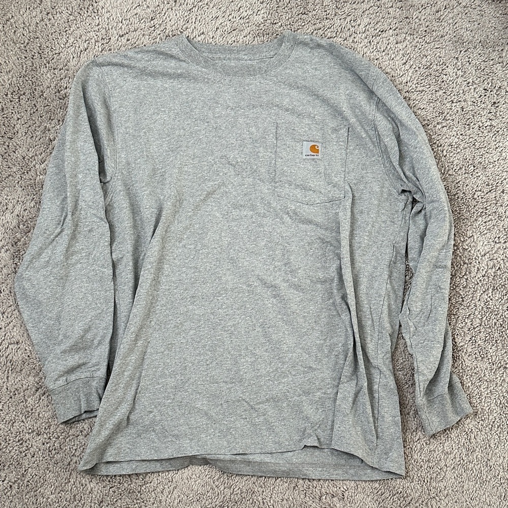 Carhartt Heather Gray Long Sleeve Tee